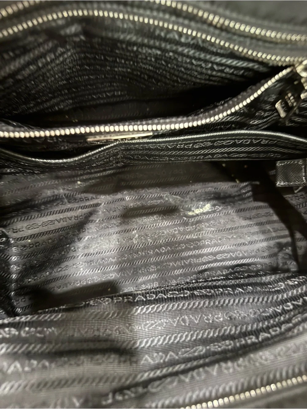 Prada Black Nylon Tote Bag/Diaper bag